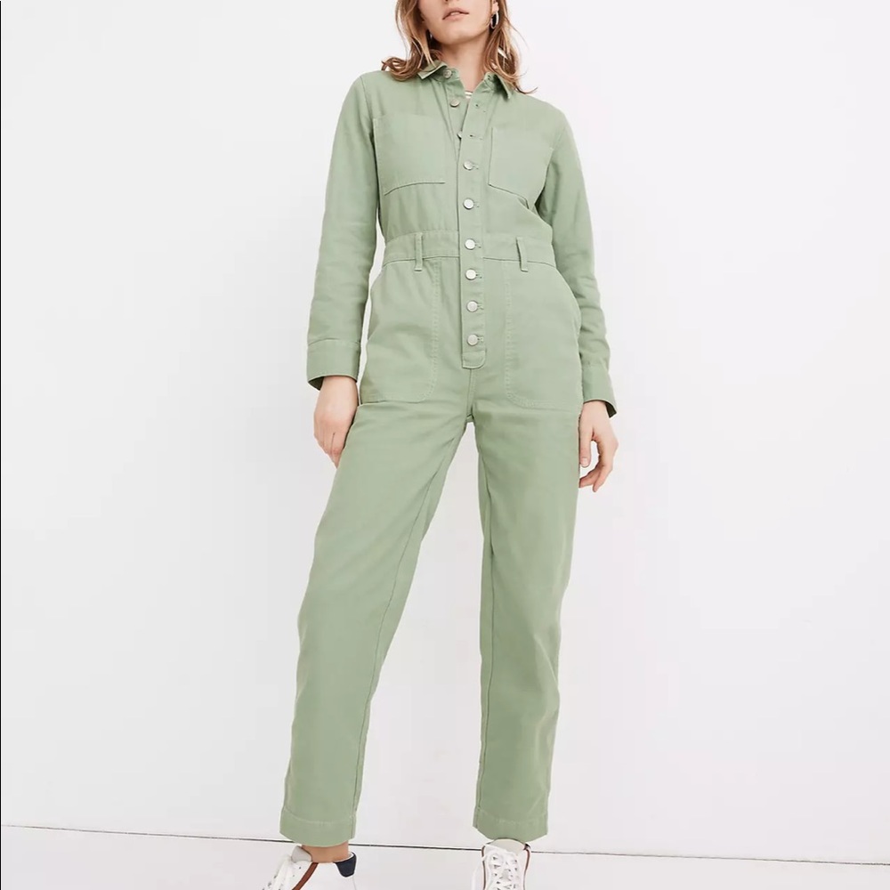 Madewell Garment-Dyed Relaxed Coverall Jumpsuit
